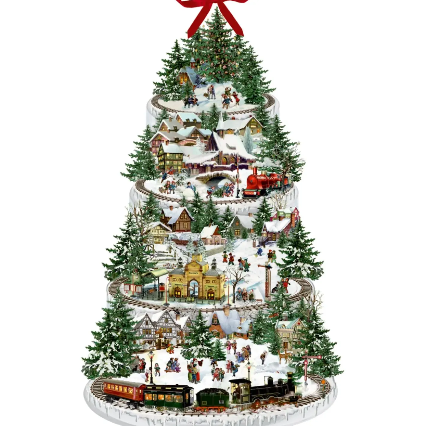 Käthe Wohlfahrt Adventskalender "Eisenbahn-Tanne", Gros Best
