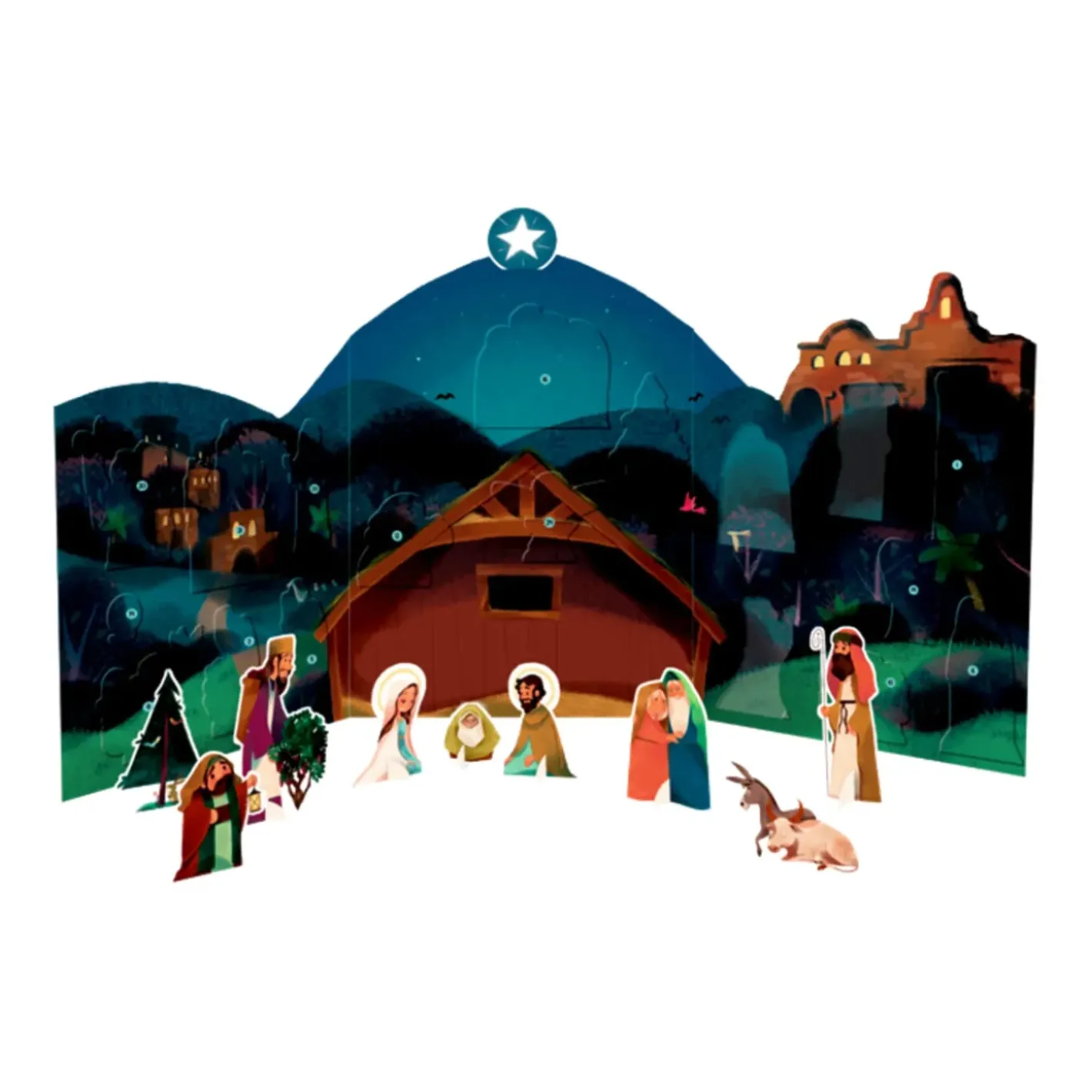 Käthe Wohlfahrt Aufstell-Adventskalender "Weihnachtskrippe" Discount