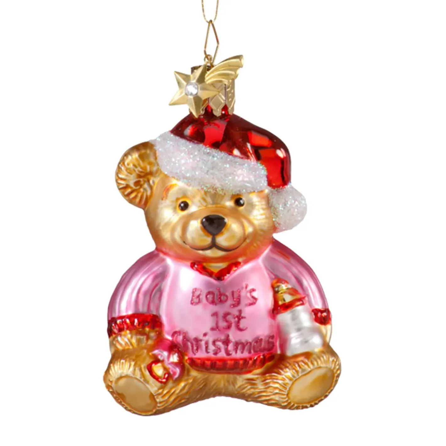 Poesie in Glas Bar "Baby'S 1St Christmas" (Rosa) Discount