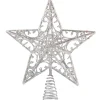 Käthe Wohlfahrt Baumspitze Stern Mit Glimmer, Silber Outlet