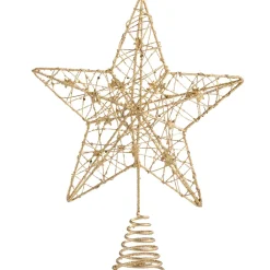 Käthe Wohlfahrt Baumspitze Stern Mit Kleinen Sternchen, Gold Discount