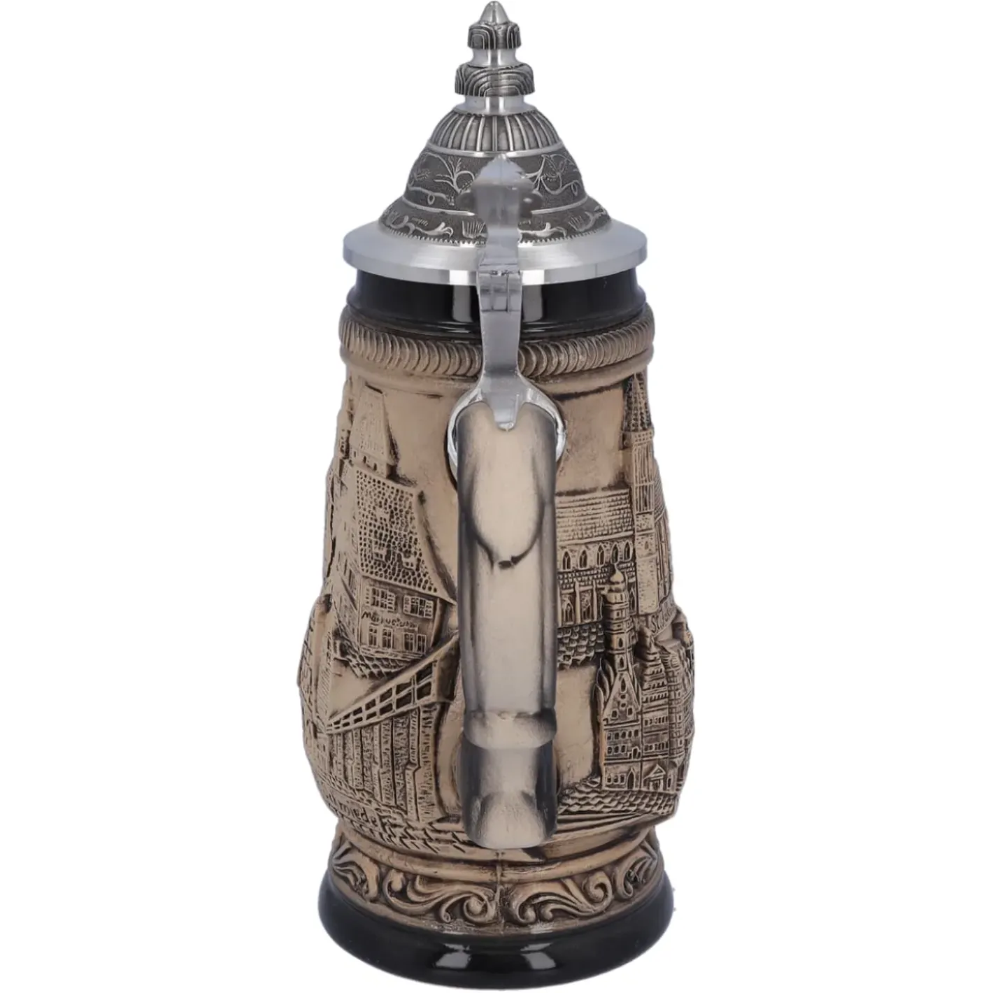 Käthe Wohlfahrt Bierkrug Mit Zinndeckel "Rothenburg", 0,25 Liter Best