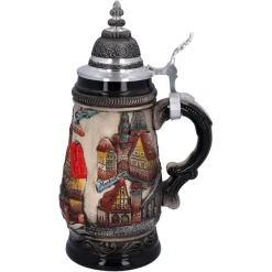 Käthe Wohlfahrt Bierkrug Mit Zinndeckel
