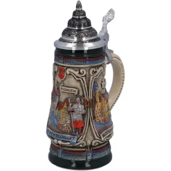 Käthe Wohlfahrt Bierkrug Mit Zinndeckel "Rothenburg Mit Ritter", 0,25L Online