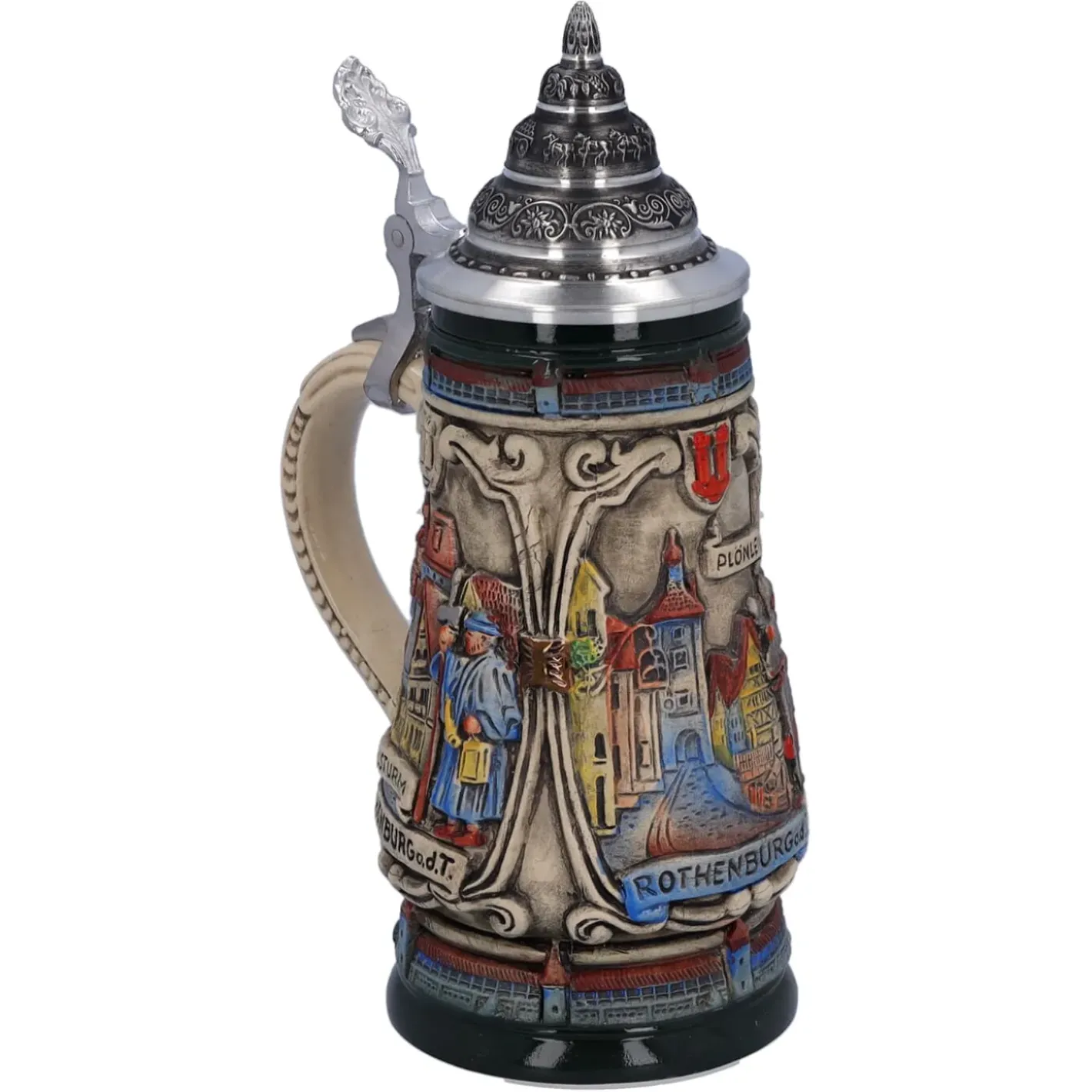 Käthe Wohlfahrt Bierkrug Mit Zinndeckel "Rothenburg Mit Ritter", 0,25L Online