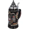 Käthe Wohlfahrt Bierkrug Mit Zinndeckel "Stadtwappen", Gold, 0,4L New