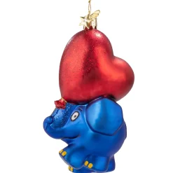 Poesie in Glas Der Elefant Mit Herzluftballon Clearance