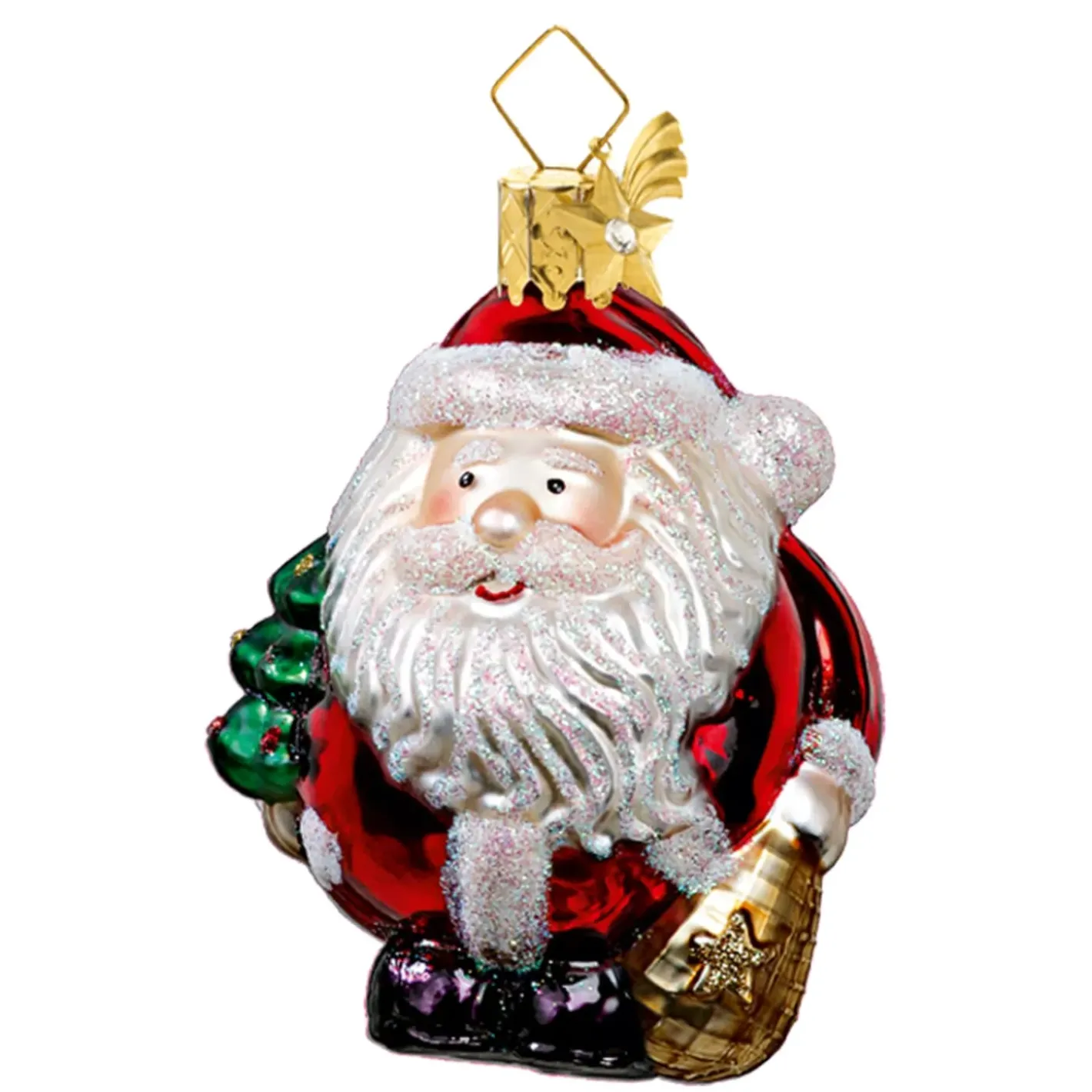 Poesie in Glas Dicker Weihnachtsmann
