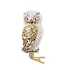 Poesie in Glas Eule Weis-Gold Mit Clip Outlet