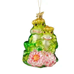 Poesie in Glas Froschkonigspaar New