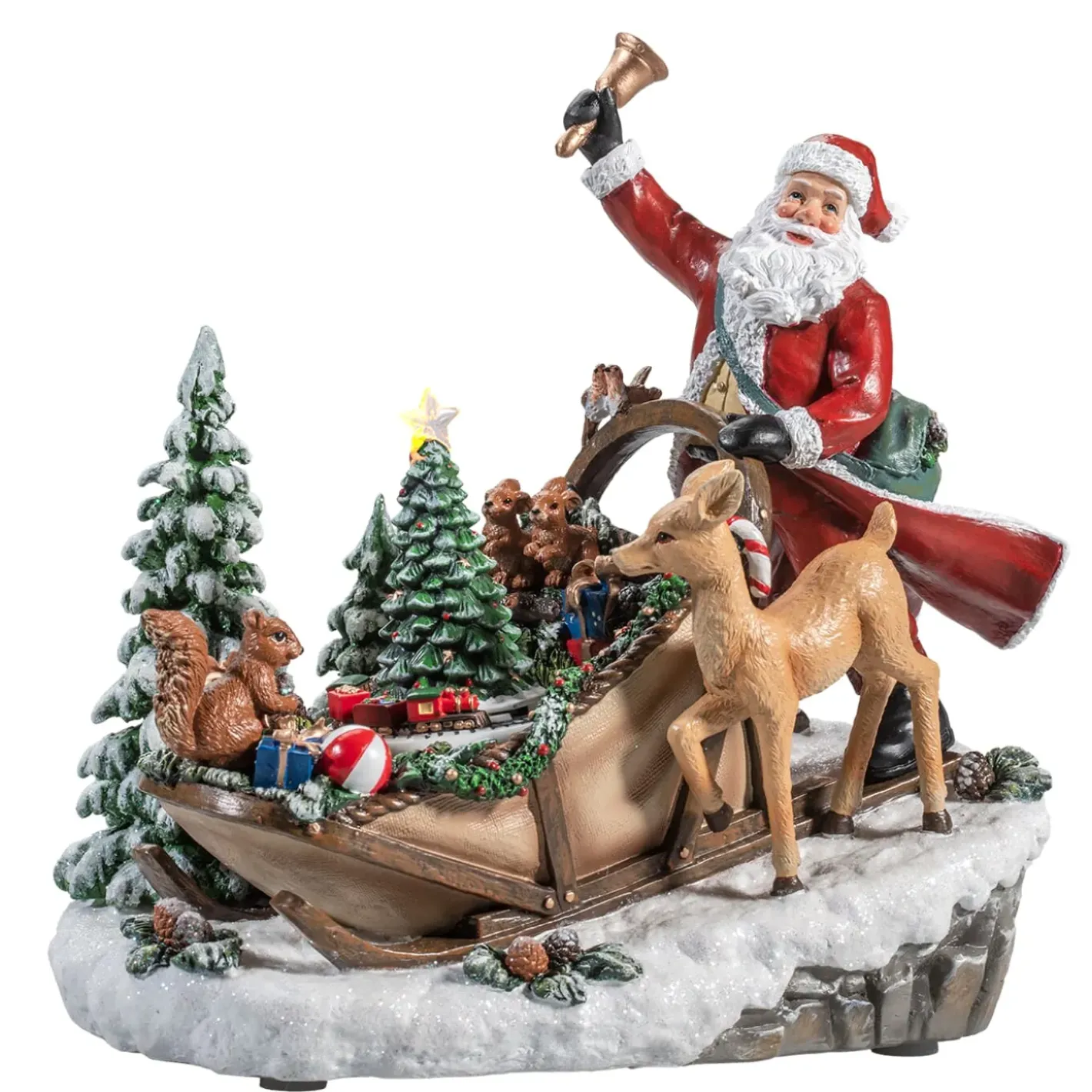 Käthe Wohlfahrt Geschenkeschlitten Mit Tieren, Spieldose Outlet