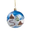 Käthe Wohlfahrt Glaskugel Blau Kirche Im Winter, 7 Cm Sale