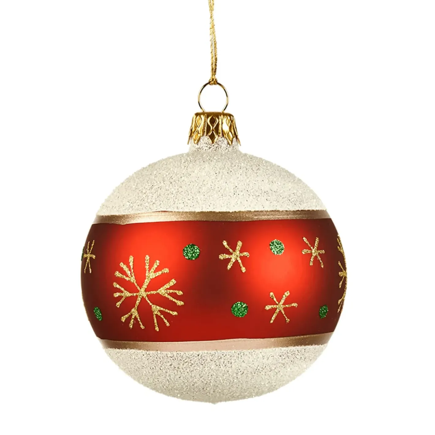 Käthe Wohlfahrt Glaskugel Frosty Mit Schneeflocken, 8Cm Best