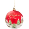 Käthe Wohlfahrt Glaskugel Rot "Weihnachten Berlin", 10 Cm Discount