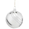 Käthe Wohlfahrt Glaskugel Silber Mit Glitzerdekor, 8 Cm Discount