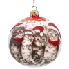 Käthe Wohlfahrt Glaskugel Weis Katzenweihnacht, 10 Cm Clearance