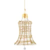 Käthe Wohlfahrt Glocke Klar Mit Glitzer Gold/Weis Discount