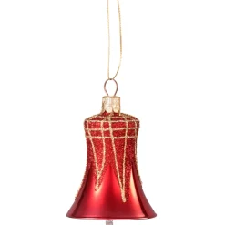 Käthe Wohlfahrt Glocke Rot Mit Glitterdach New
