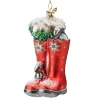 Poesie in Glas Gummistiefel, Rot New