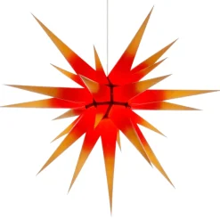 Herrnhuter Sterne Herrnhuter Papierstern, Rot/Gelb, 80Cm Clearance