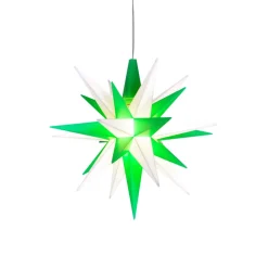 Herrnhuter Sterne Herrnhuter Stern Grun/Weis, 13Cm, Kunststoff Sale
