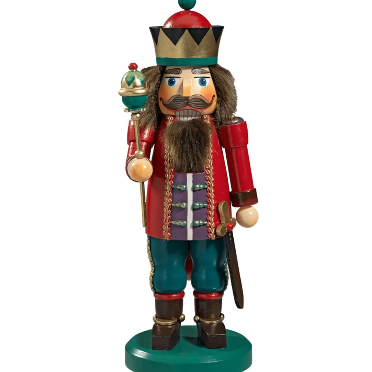Käthes Original Holzknackl "Konig" Rot, 25Cm
