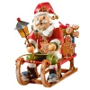 Käthes Original Holzknoddl "Weihnachtsmann Auf Schlitten", Rauchermann Clearance