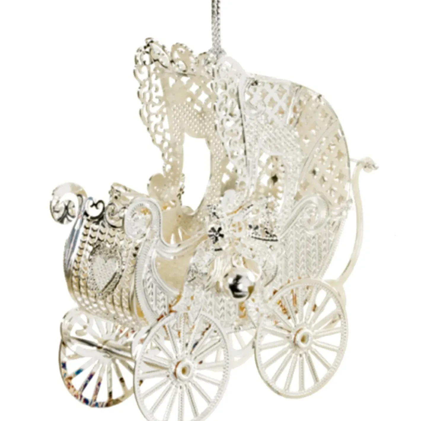 Käthe Wohlfahrt Kinderwagen, Versilbert Sale