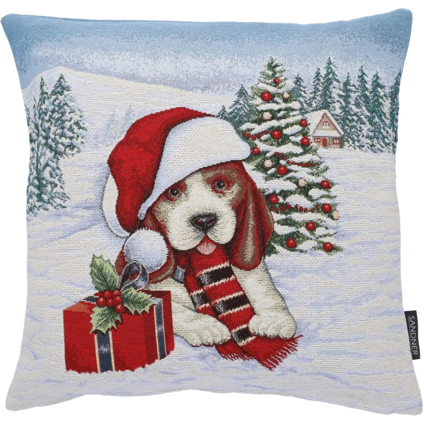 Sandner Kissenhulle "Weihnachtshund Max" New