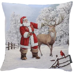 Sandner Kissenhulle "Weihnachtsmann Mit Hirsch" Outlet