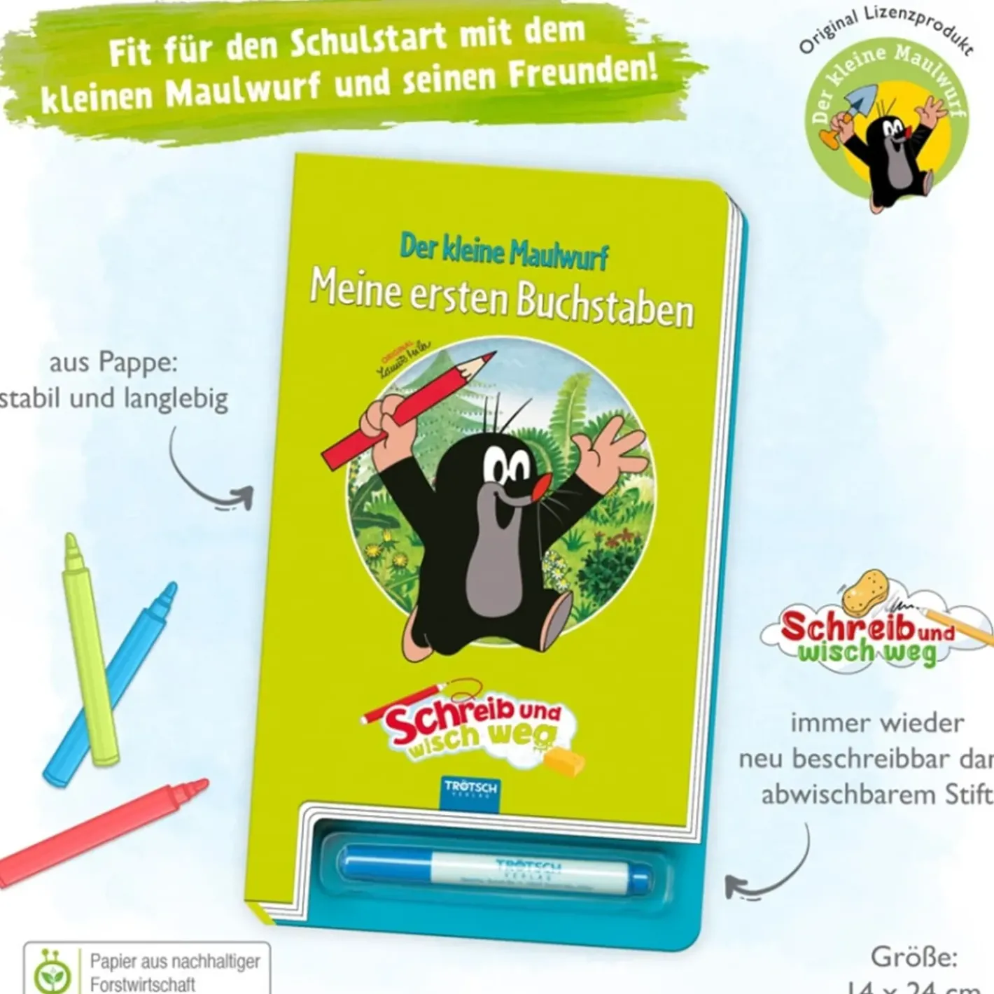 Trötsch Verlag Lernheft "Meine Ersten Buchstaben - Der Kleine Maulwurf" Outlet
