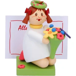 Käthes Original Madchen Mit Blumen "Viele Gruse" Hot
