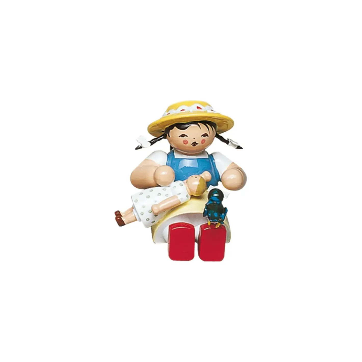 WENDT & KÜHN Madchen Mit Puppe Und Vogel Auf Fus Clearance