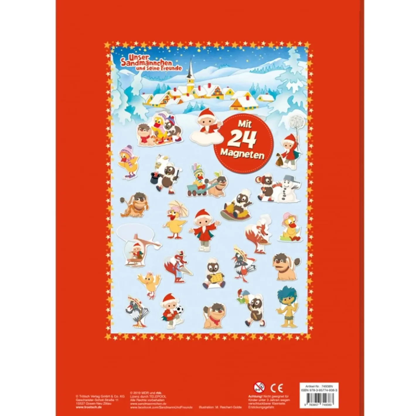 Trötsch Verlag Magnet-Adventskalender "Sandmann" Best