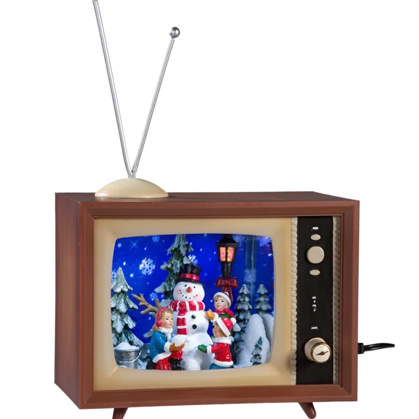 Käthe Wohlfahrt Nostalgiefernseher "Winterszene Mit Schneemannern", Gros Best