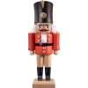 HODREWA Nussknacker "Gardesoldat", Rot/Lasiert, 20,5 Cm Discount