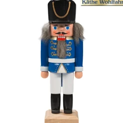 HODREWA Nussknacker "Husar" Blau, 14,5Cm Outlet