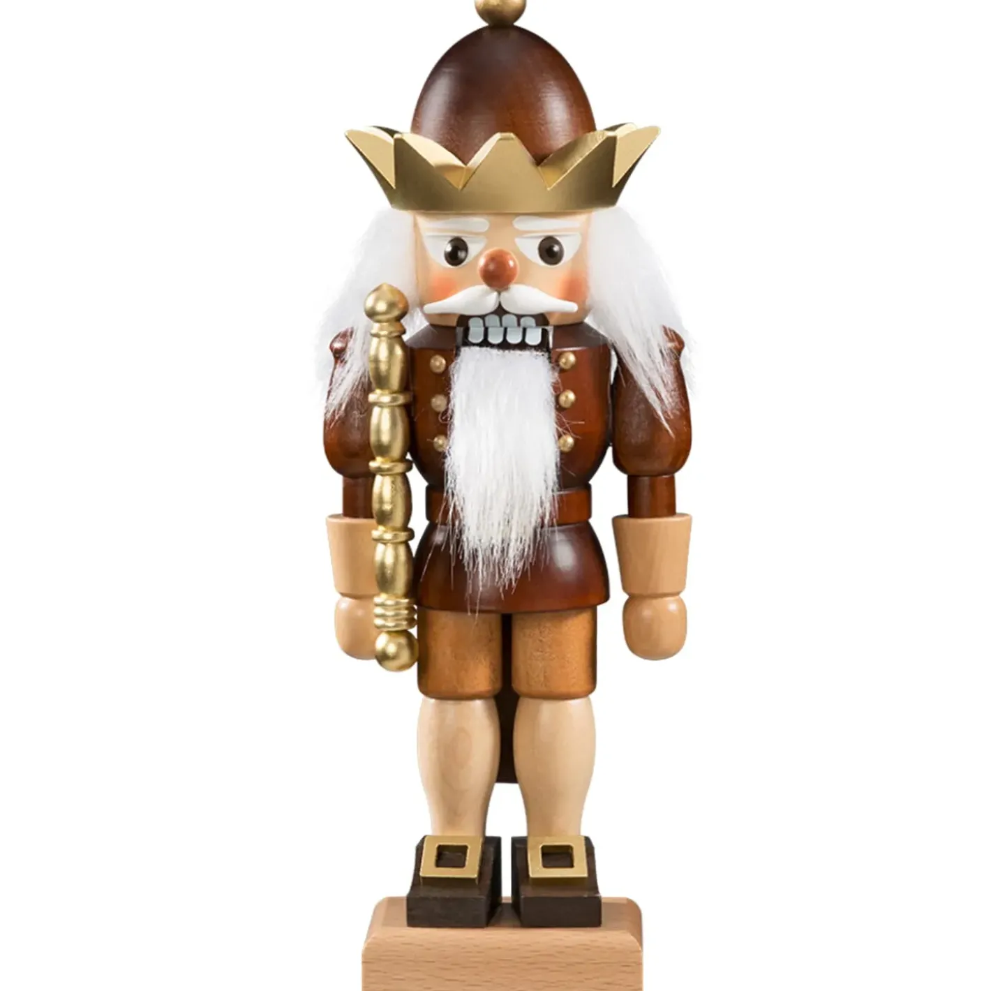 Christian ULBRICHT Nussknacker "Konig" Natur, 27,5Cm New