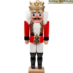 HODREWA Nussknacker "Konig" Rot, 27Cm Best