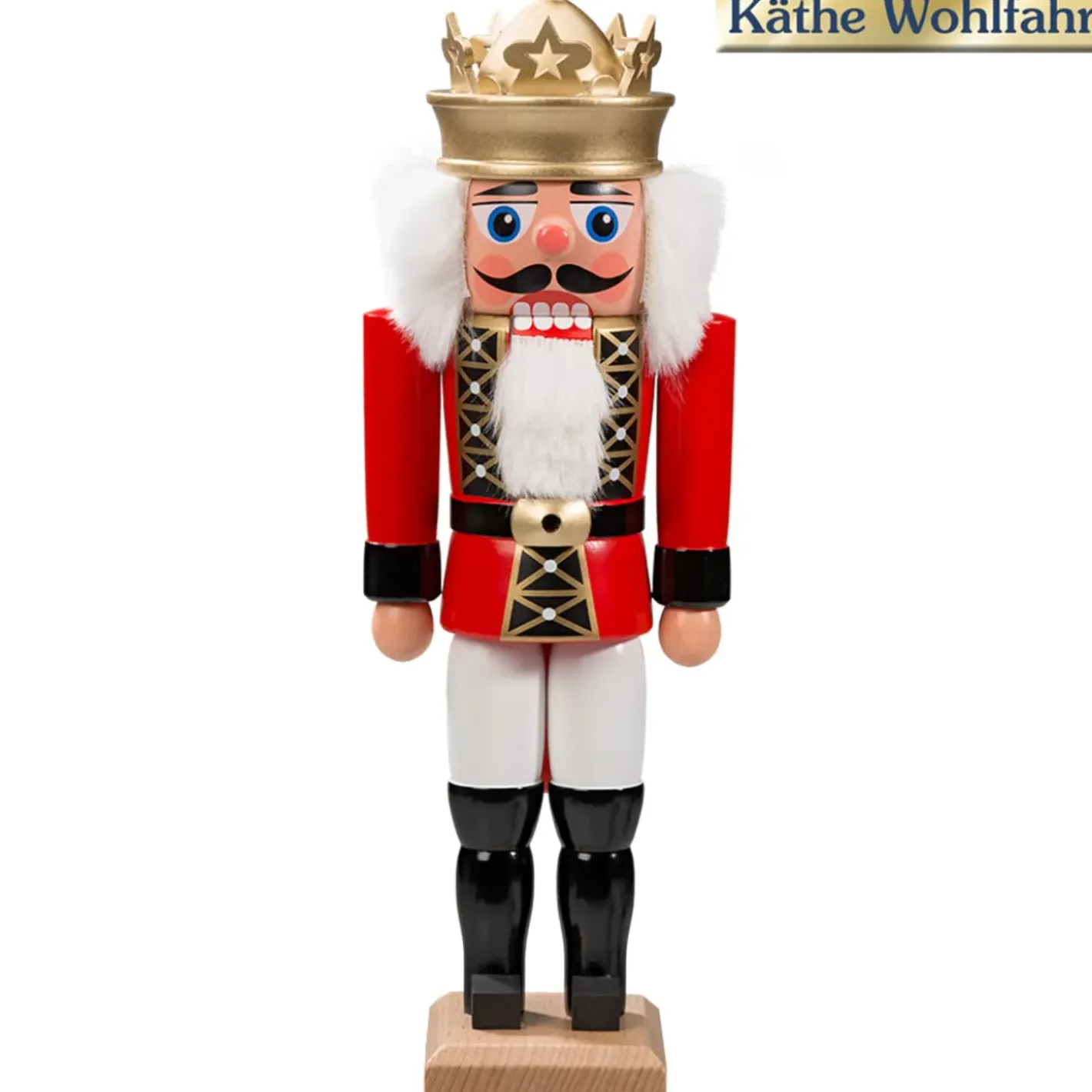 HODREWA Nussknacker "Konig" Rot, 27Cm Best