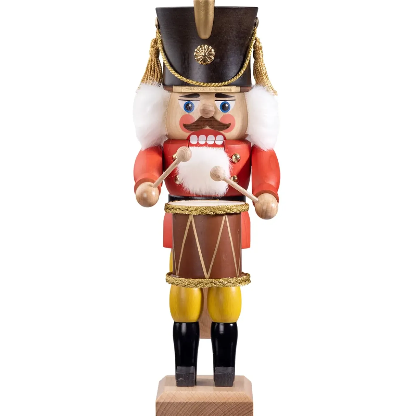 HODREWA Nussknacker "Trommler", Rot/Lasiert, 30 Cm Clearance
