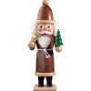 HODREWA Nussknacker "Weihnachtsmann", Braun/Lasiert