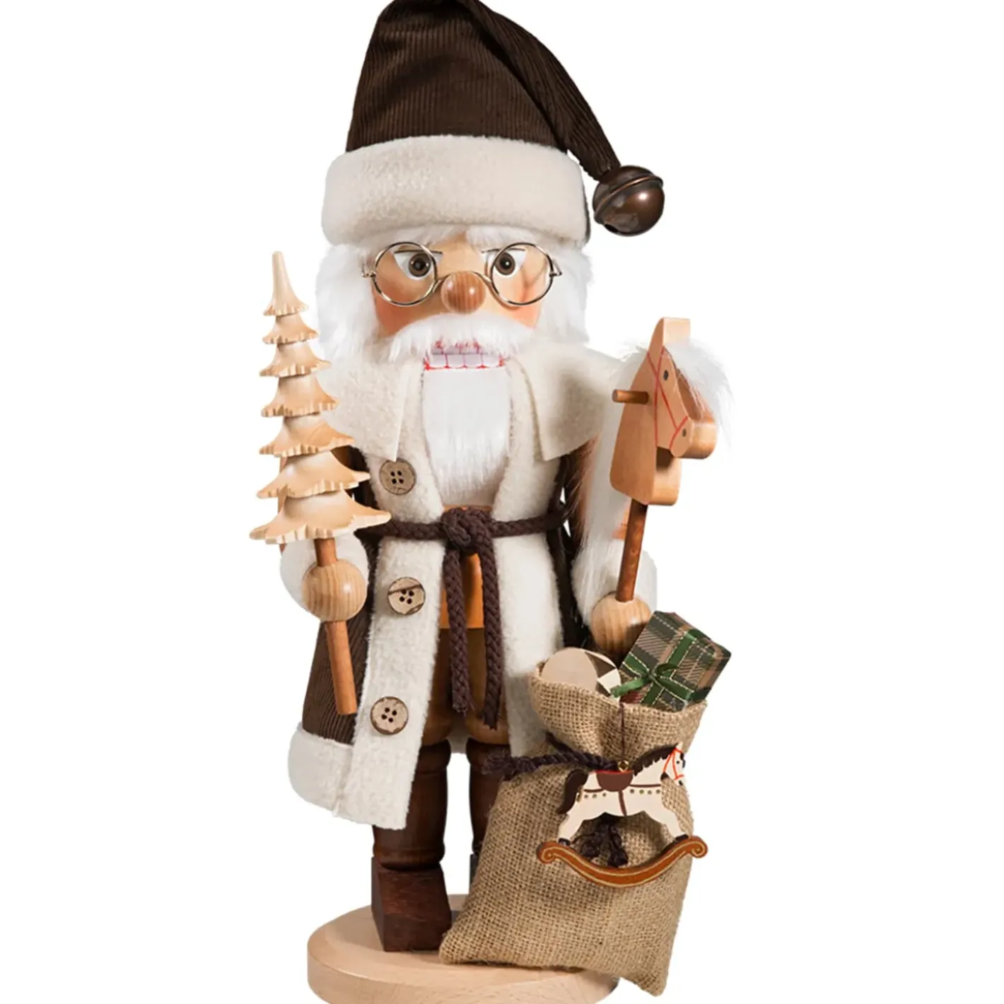 Christian ULBRICHT Nussknacker "Weihnachtsmann Mit Grosem Geschenkesack", 41,5Cm