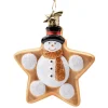 Poesie in Glas Platzchenstern Mit Schneemann Sale
