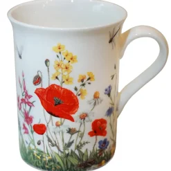 Käthe Wohlfahrt Porzellan-Tasse "Klatschmohn" Outlet