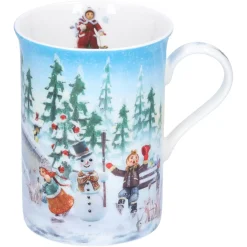Käthe Wohlfahrt Porzellan-Tasse "Schlittschuhlauf" Discount