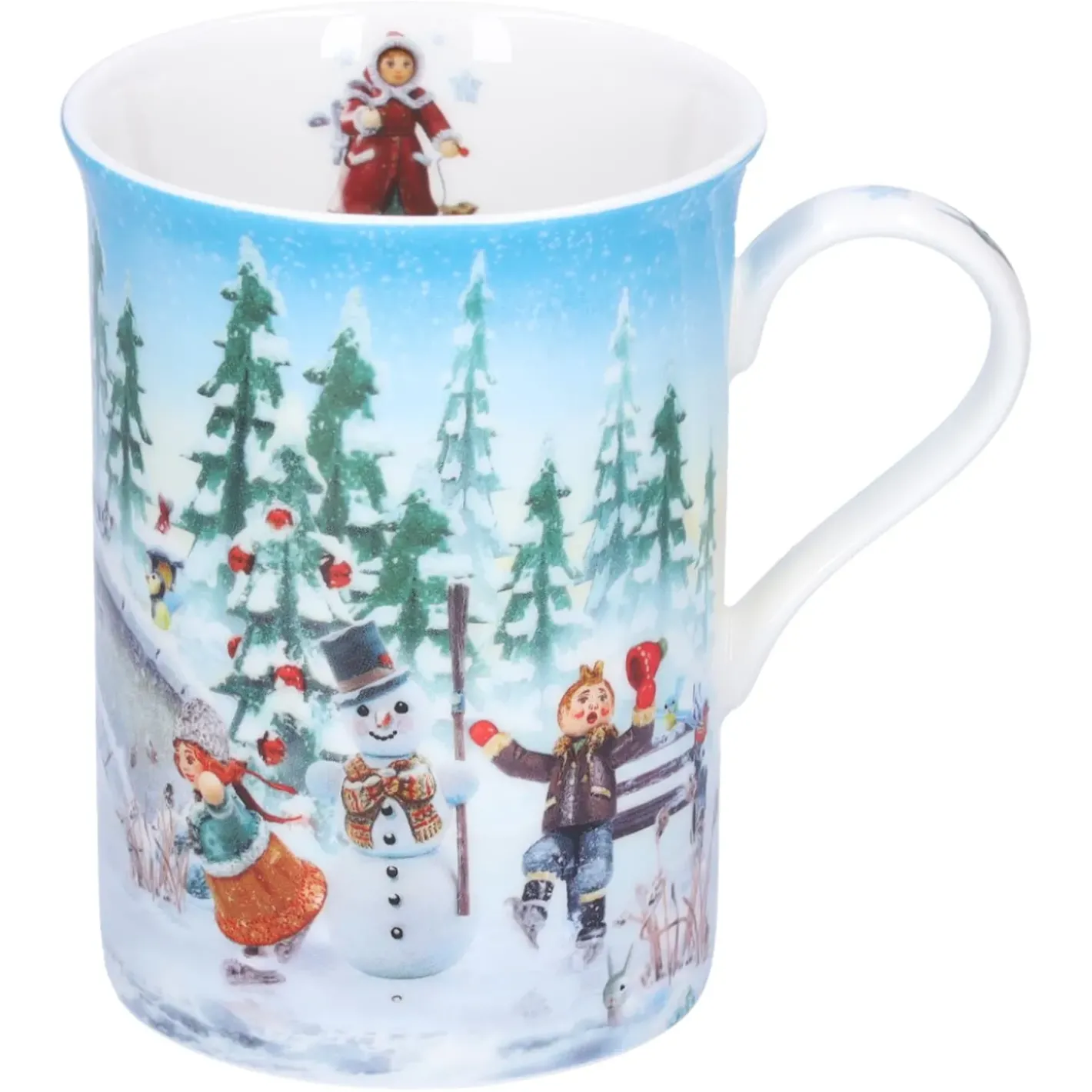 Käthe Wohlfahrt Porzellan-Tasse "Schlittschuhlauf" Discount