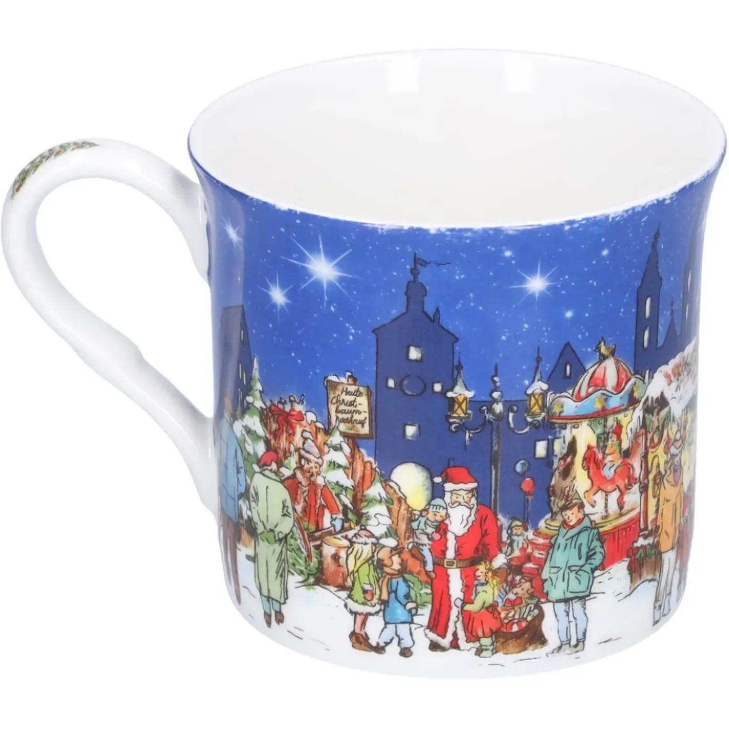 Käthe Wohlfahrt Porzellan-Tasse "Weihnachtsmarkt" Clearance