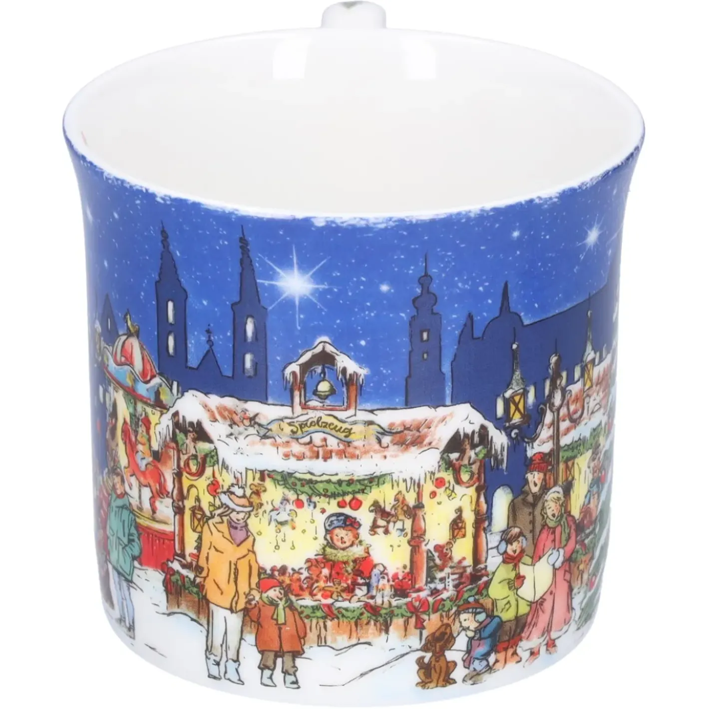 Käthe Wohlfahrt Porzellan-Tasse "Weihnachtsmarkt" Clearance