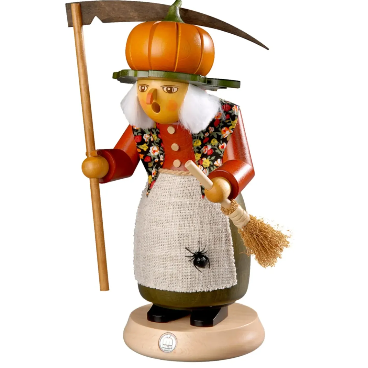 Müller Kleinkunst Rauchermann Halloween Hexe Mit Kurbis Clearance